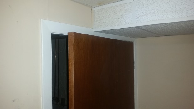 The door to the laundry room.