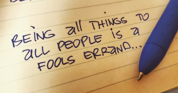 Brainstorming in Blue Ink